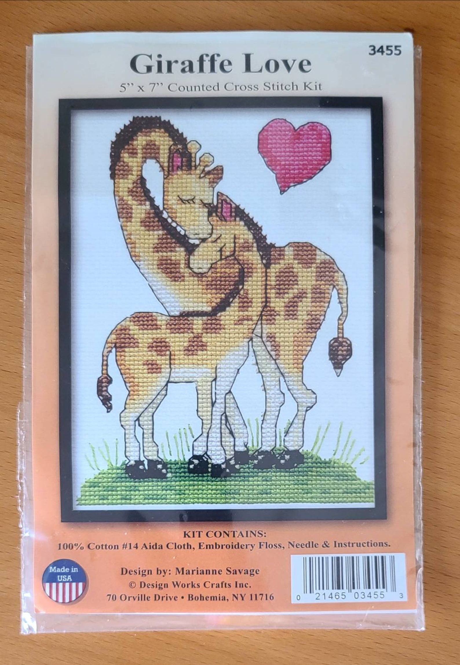 Giraffe Counted Cross Stitch Kit Etsy UK