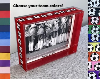 Soccer Custom Photo Frame, Team Colors, 4x6