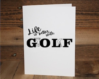 Golf Greeting Card,Golf Birthday Card,Golf Gift,Golfer Card,Golf Blank Card,Golf Coach Card,Golf Thank You,Golf Team Card,Golfing Card,Golf