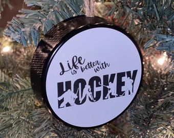 Hockey Puck Ornament