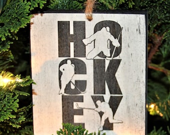 "HOCKEY" - Ornament