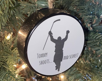 Custom Hockey Puck Ornament