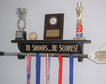 HE SHOOTS... HE SCORES!  - Trophy Shelf