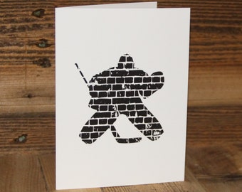 Hockey Goalie Greeting Card