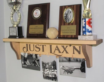 Lacrosse Trophy Shelf