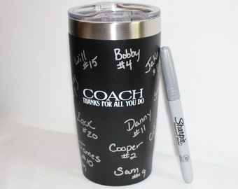 Coach Gift,Coach Travel Mug,Tumbler,Coffee,Soccer,Lacrosse,Baseball,Football,Wrestling,Swimming,Softball,Hockey,Basketball,Thank You Coach