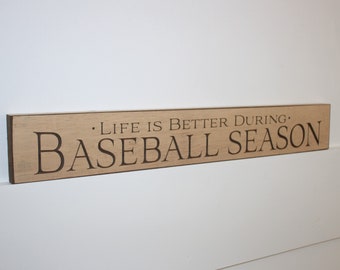 Baseball Sign: Wooden Carved Sign, Baseball Player, Coach, Fan Gift