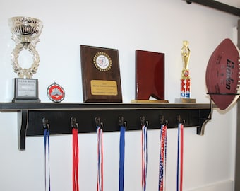 Football Trophy Shelf