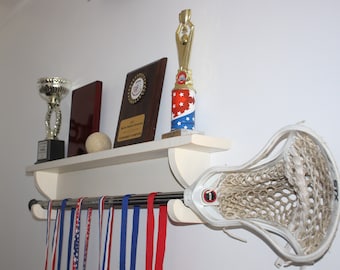 Trophy Shelf with Stick Brackets