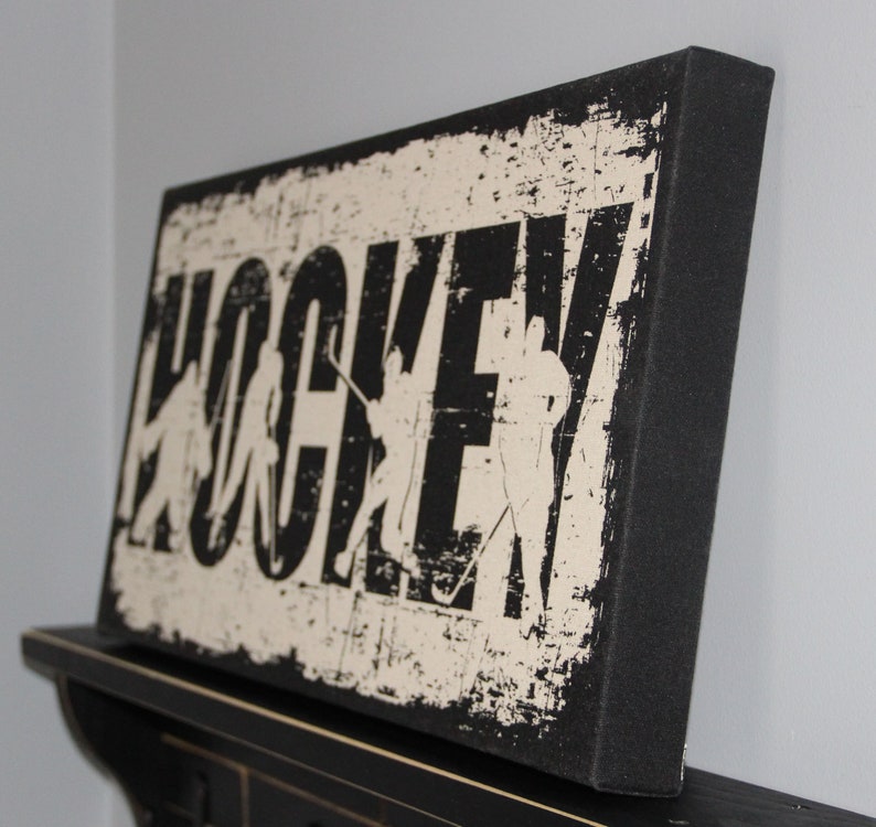 Hockey Wall Decorhockey Gifts for Boyshockey Canvas Etsy
