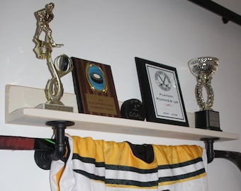 Hockey Shelf with Industrial Pipes