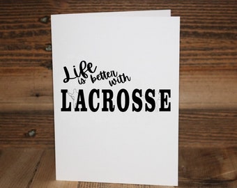 Lacrosse Greeting Card