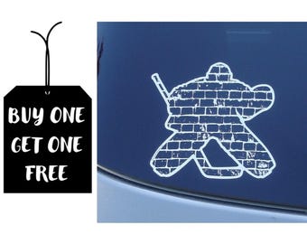Hockey Goalie Car Decal