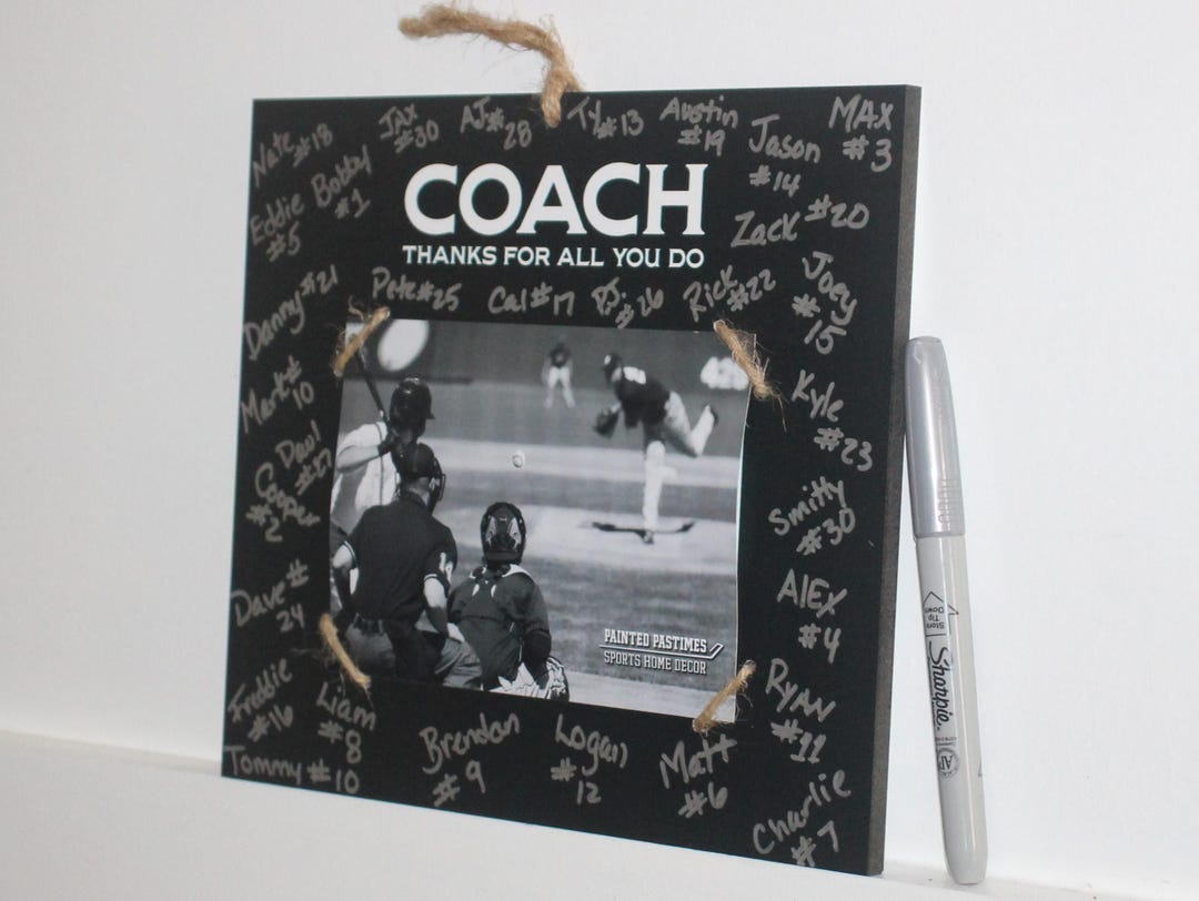 Cheer Coach Frame Personalized Team Coach Photo Frame, Signature Custom Gift - Etsy