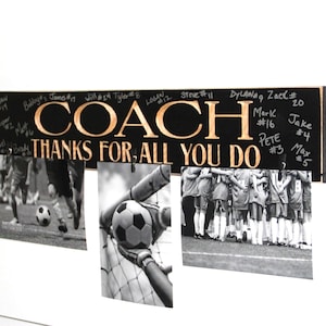 Coach Gift,Photo Display,Frame,Gift for Coach,Sign,Soccer,Baseball,Lacrosse,Hockey,Basketball,Football,Softball,Track,Wrestling,Swimming