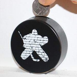 Hockey Goalie Puck Bank, Fun Gift for Hockey Goalie, Birthday Party Favor, Piggy Bank, Coin Bank, Hockey Tournament Bag, Goalie Goodie Bag