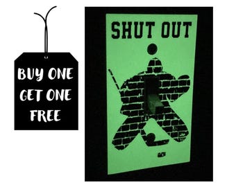 Hockey Goalie Light Switch Cover Decal