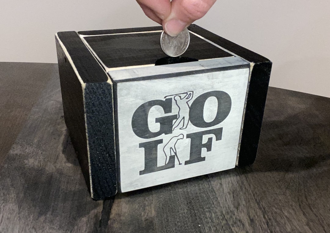Golf Bank,golf Coin Bank,golf Piggy Bank,golf Birthdday Gift,best Golf