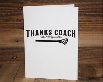 Lacrosse Coach Greeting Card