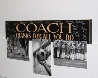Coach Gift,Photo Display,Frame,Gift for Coach,Sign,Soccer,Baseball,Lacrosse,Track,Softball,Golf,Football,Hockey,Basketball,Wrestling,Coaches