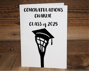 Lacrosse Graduation Card