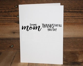 Team Mom Greeting Card