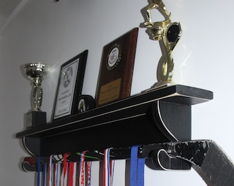 Trophy Shelf with Stick Brackets