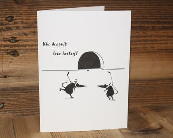 Hockey Greeting Card