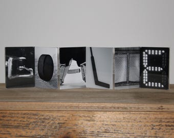 "GOALIE" - Letter Art Frame