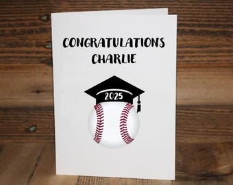 Baseball Graduation Card