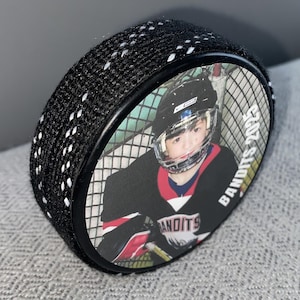Personalized Hockey Photo Puck: Custom Hockey Gift image 5