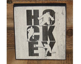 "HOCKEY" -  Sign