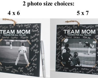 Team Mom Photo Display, Custom, Personalized, Soccer, Baseball