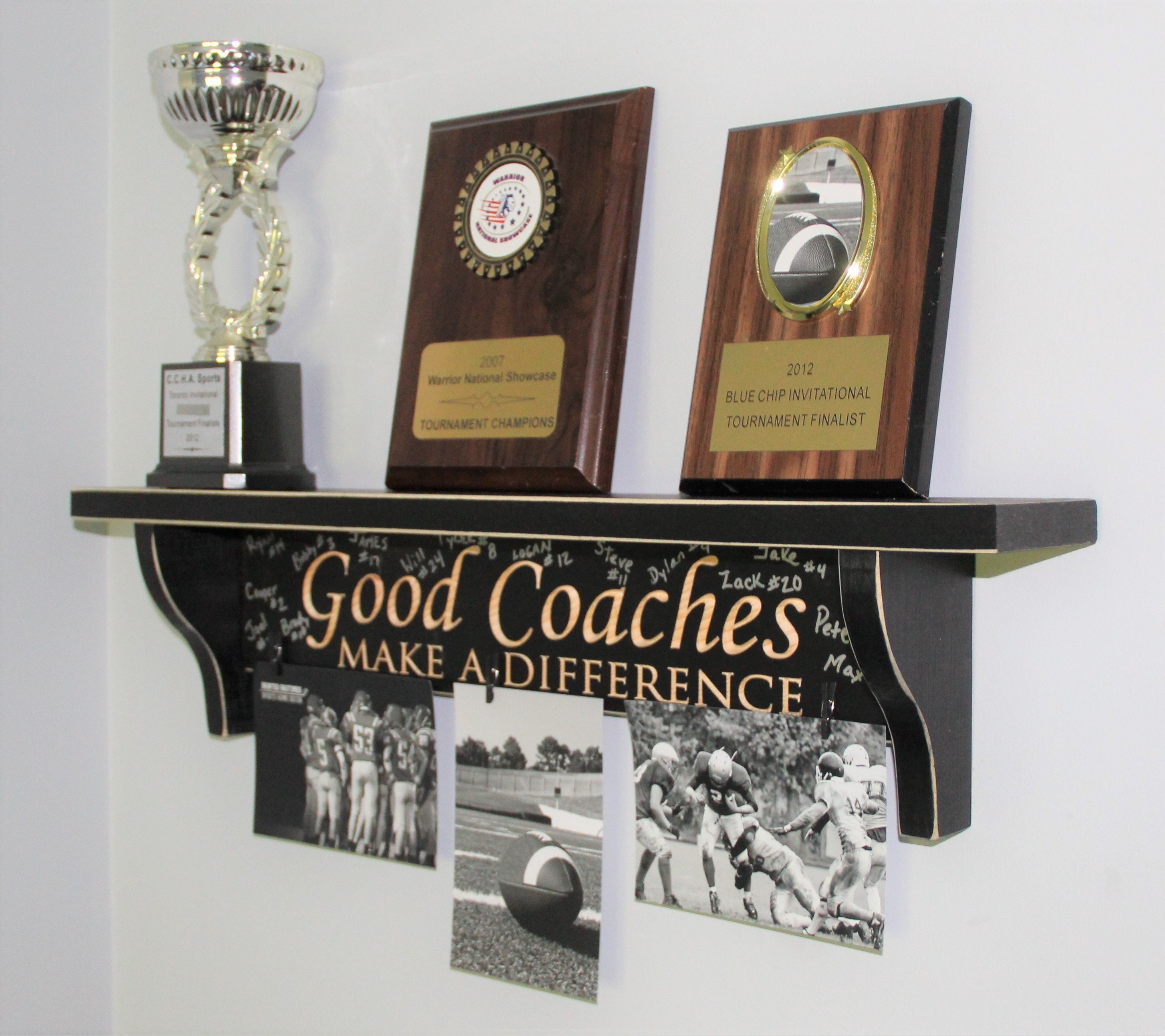 Football Coach GiftCoach Trophy ShelfGift for CoachCoach Etsy