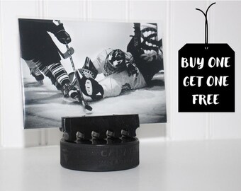 Hockey Puck Photo Display