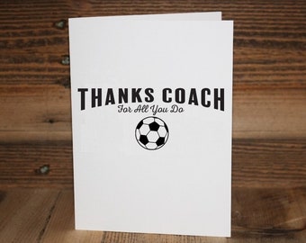 Soccer Coach Greeting Card