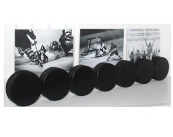 Hockey Pucks Photo Display