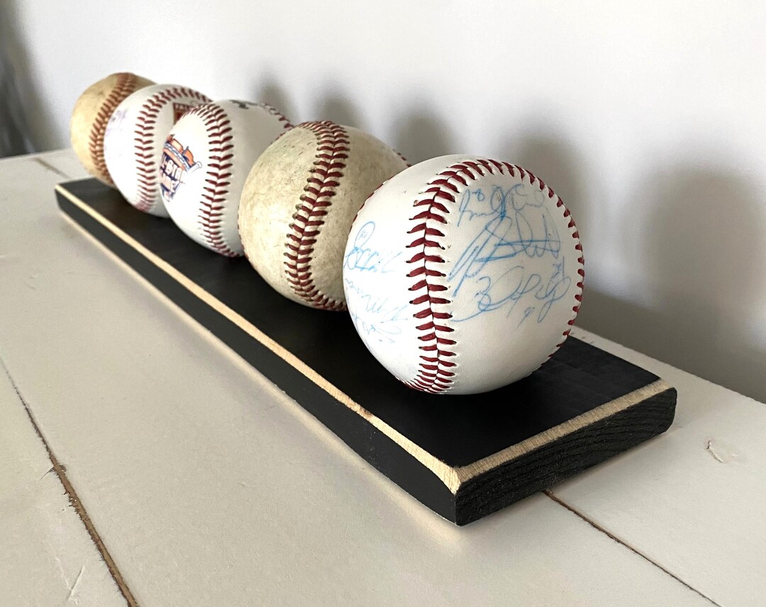 Baseball Display Rack: Mancave Decor, Gift for Player - Etsy