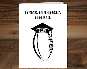 Football Graduation Card