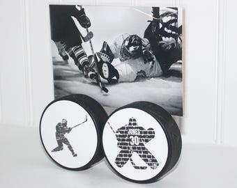 Hockey Goalie Puck Photo Display