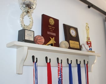 Trophy Shelf with Hooks