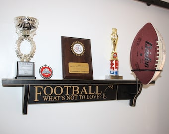 Football Trophy Shelf