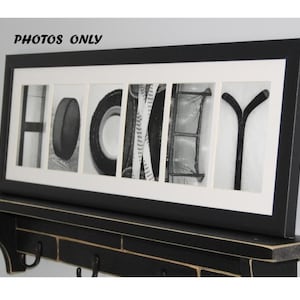 Hockey Letter Art Photos: Hockey Room Decor Gift