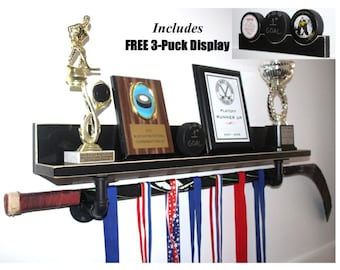 Hockey Shelf with Industrial Pipes