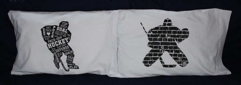 Hockey Goalie Pillowcase,Hockey Goalie Goodie Bags,Swag Bag,Hockey Goalie Room Decor,Hockey Goalie Bedroom,Hockey Goalie Bedding,Goalie Gift image 5