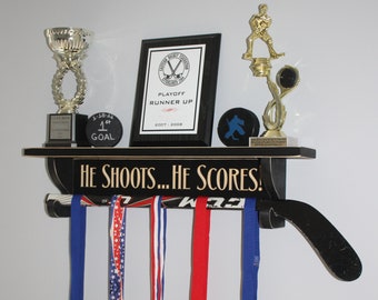 HE SHOOTS... HE SCORES!  - Trophy Shelf