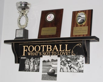 Football Trophy Shelf