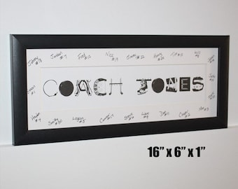 Hockey Letters Custom Name Frame