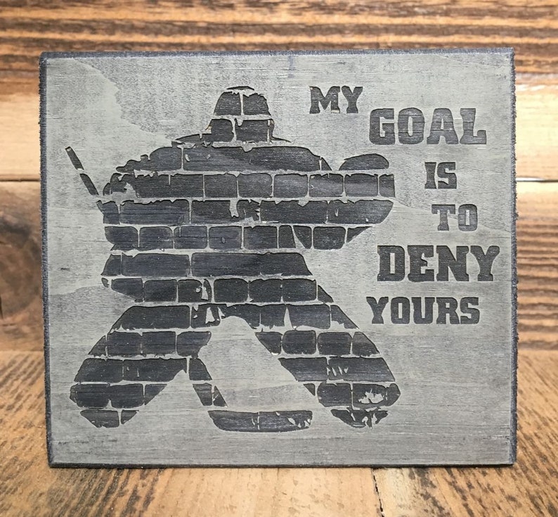 Hockey Goalie Gift Idea,Hockey Goalie Room Decor,Hockey Goalie Mom,Hockey Gifts,Hockey Goalie Bedroom,Gifts for Hockey Goalie,Hockey Room GOALIE Sign