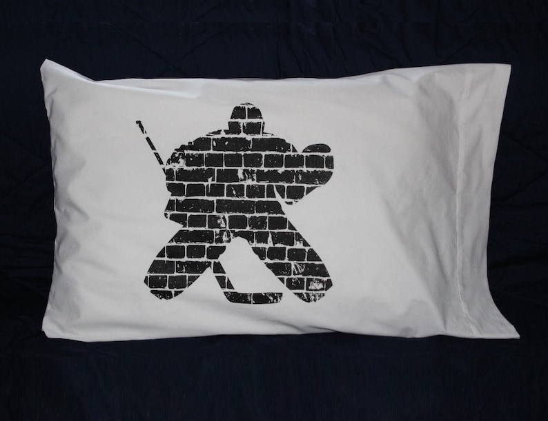 Hockey Pillowcase,Hockey Gift,Hockey Tournament,Goodie Bags,Swag Bag,Hockey Bedding,Hockey Bedroom,Hockey Gift Idea,Hockey Sheets,Room Decor image 3